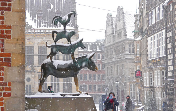 Bremen Winter Bremer Stadtmusikanten