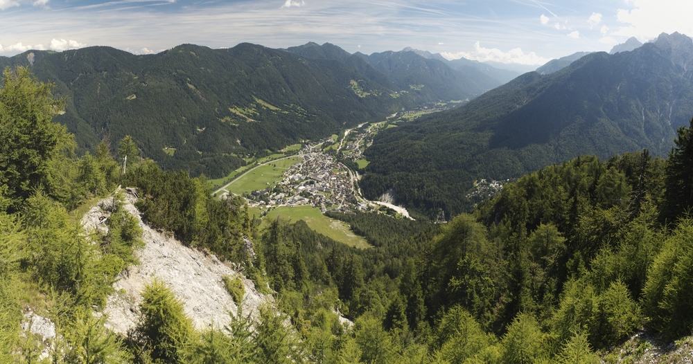 Blick auf Krajnska Gora