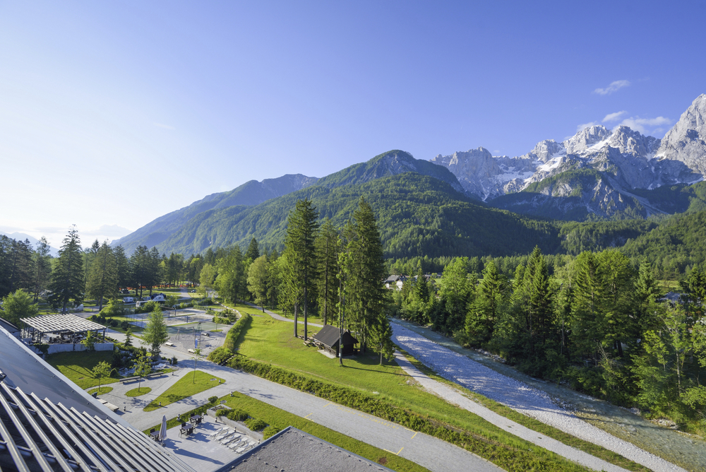 Außenbereich des Hotel Spik