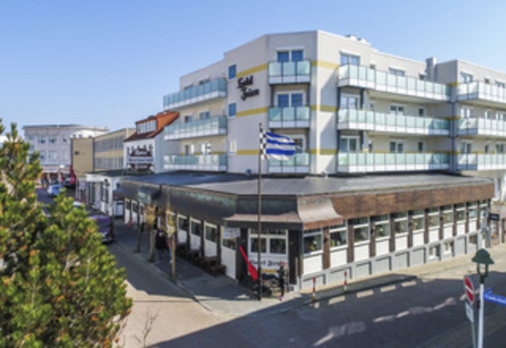 Außenansicht des Hotel Friese auf Norderney