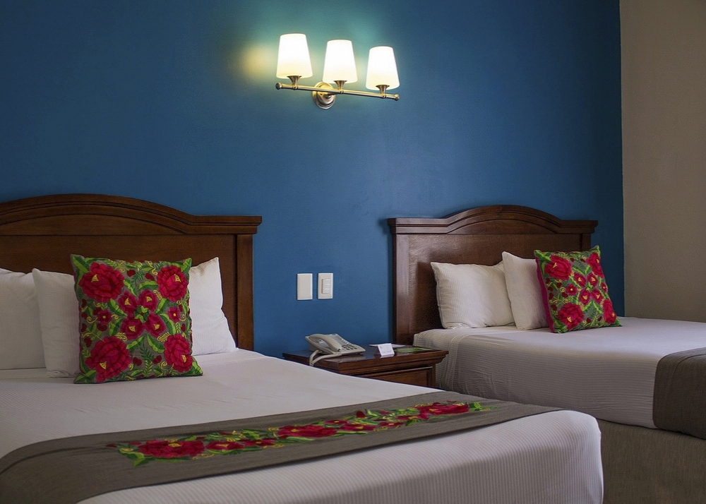Doppelzimmer des Plaza Campeche Hotel