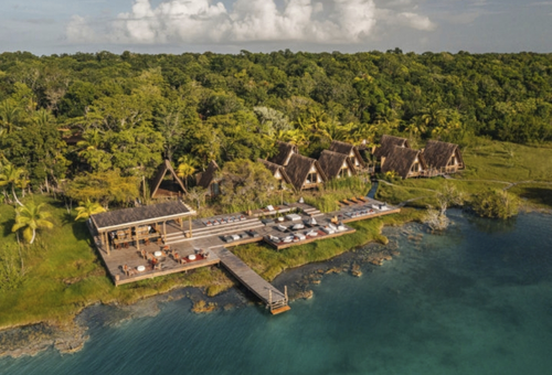 Anlage des Hotel Our Habitas Bacalar